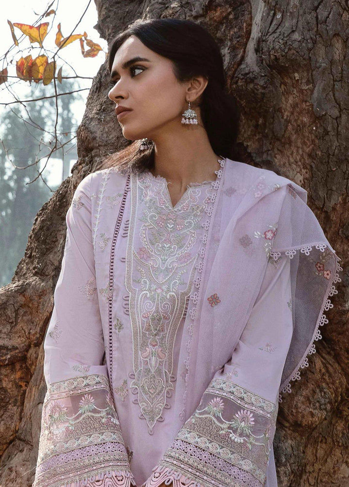 Qline by Qalamkar Embroidered Lawn Suits Unstitched 3 Piece QLM23Q AK-08 Sibel - Luxury Collection
