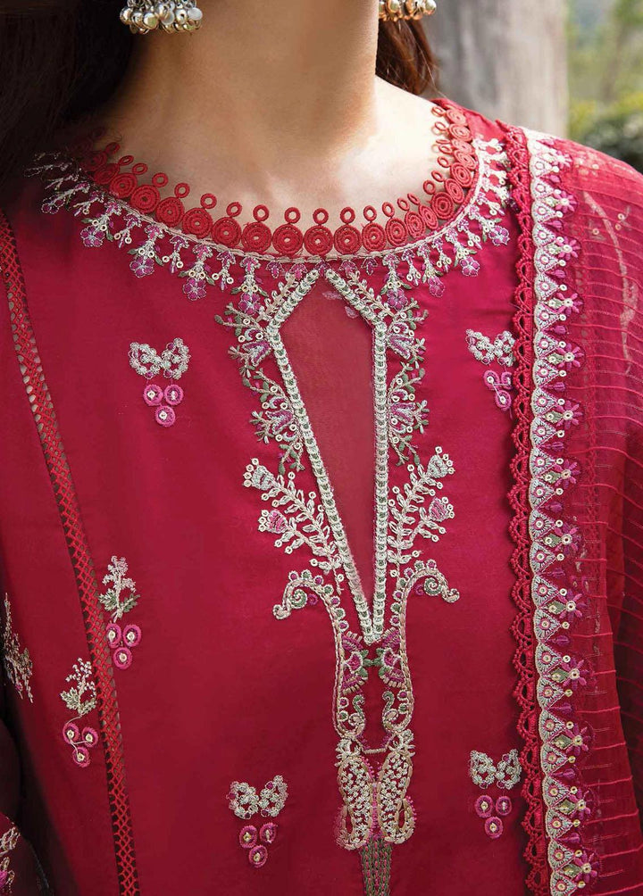 Qline by Qalamkar Embroidered Lawn Suits Unstitched 3 Piece QLM23Q AK-10 Kiera - Luxury Collection