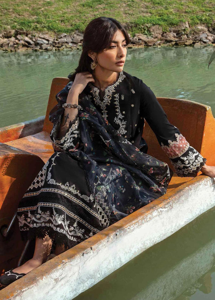 Qline by Qalamkar Embroidered Lawn Suits Unstitched 3 Piece QLM23Q AK-11 Sanchi - Luxury Collection