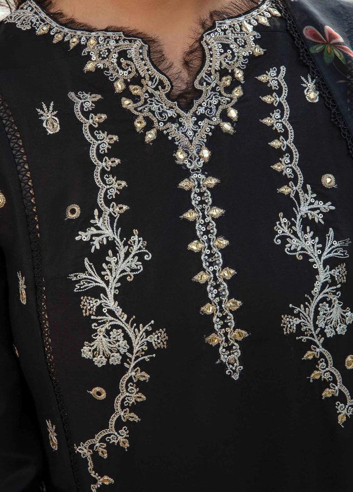 Qline by Qalamkar Embroidered Lawn Suits Unstitched 3 Piece QLM23Q AK-11 Sanchi - Luxury Collection