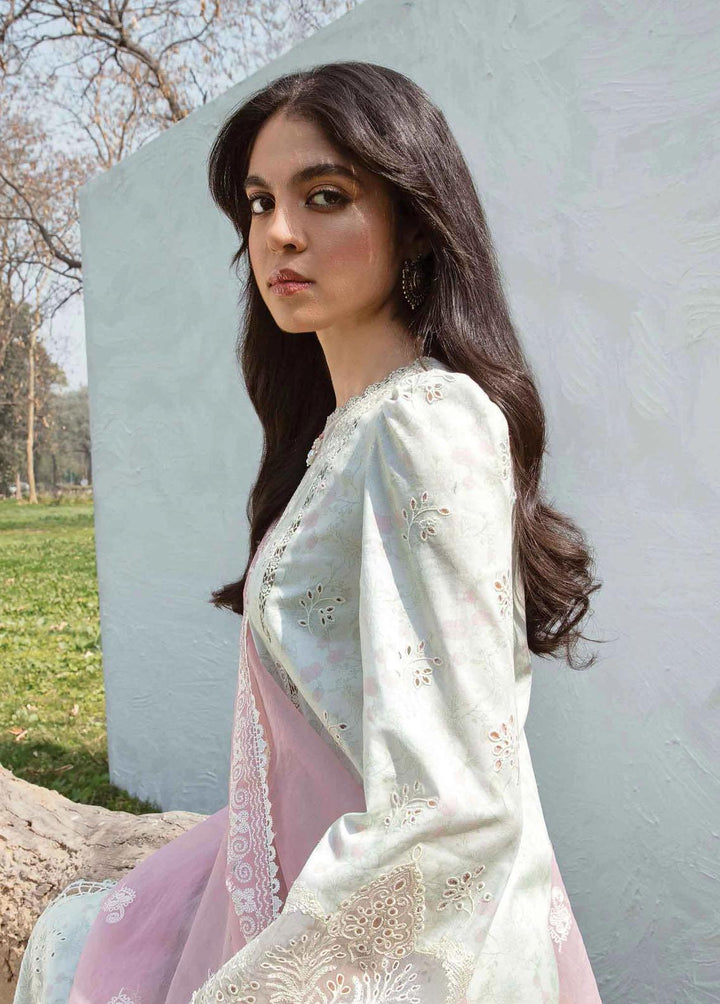 Qline by Qalamkar Embroidered Lawn Suits Unstitched 3 Piece QLM23Q AK-12 Giza - Luxury Collection