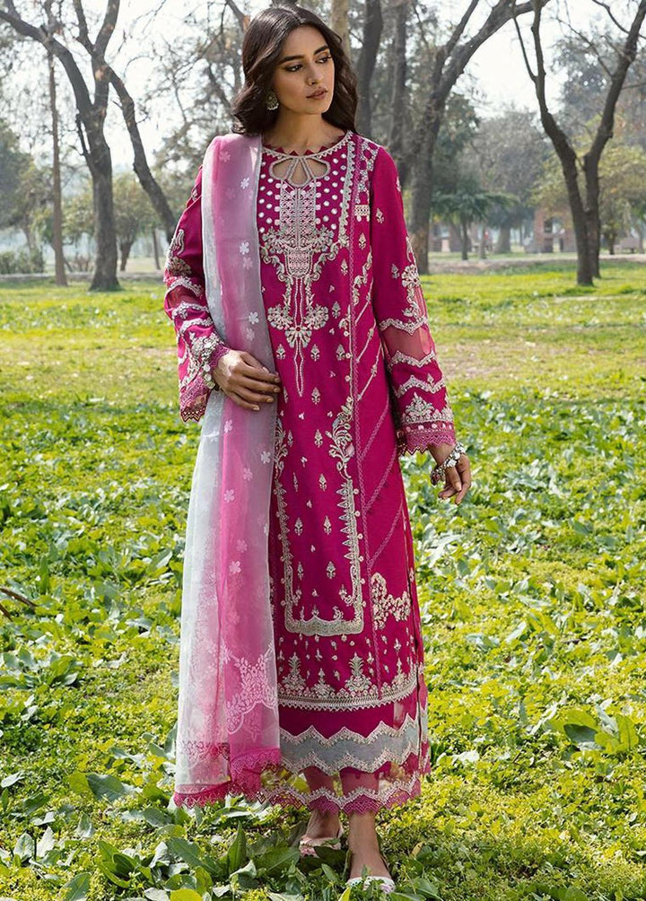 Qline by Qalamkar Embroidered Lawn Suits Unstitched 3 Piece QLM23Q AK-13 Larisa - Luxury Collection