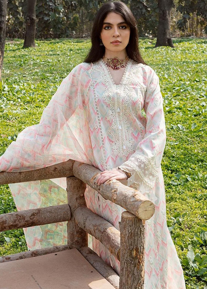 Qline by Qalamkar Embroidered Lawn Suits Unstitched 3 Piece QLM23Q AK-14 Fern - Luxury Collection