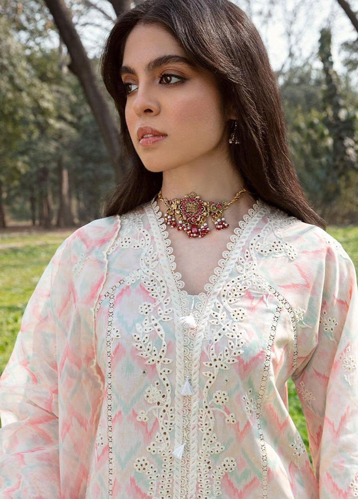 Qline by Qalamkar Embroidered Lawn Suits Unstitched 3 Piece QLM23Q AK-14 Fern - Luxury Collection