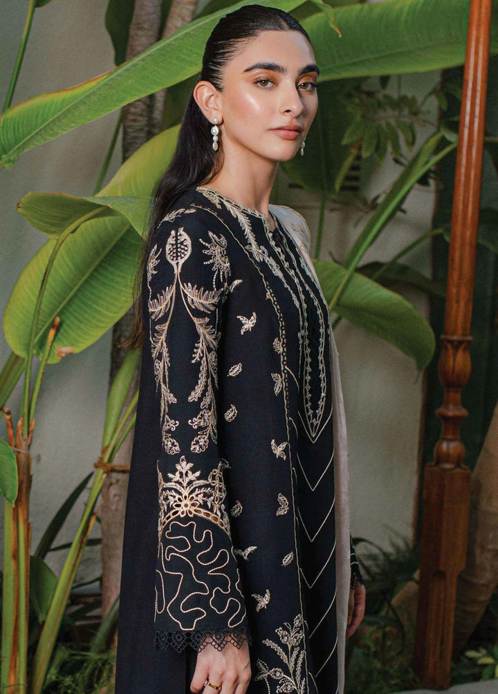 Qline By Qalamkar Embroidered Linen Suits Unstitched 3 Piece QLM23LN WL-01 Haven - Winter Collection