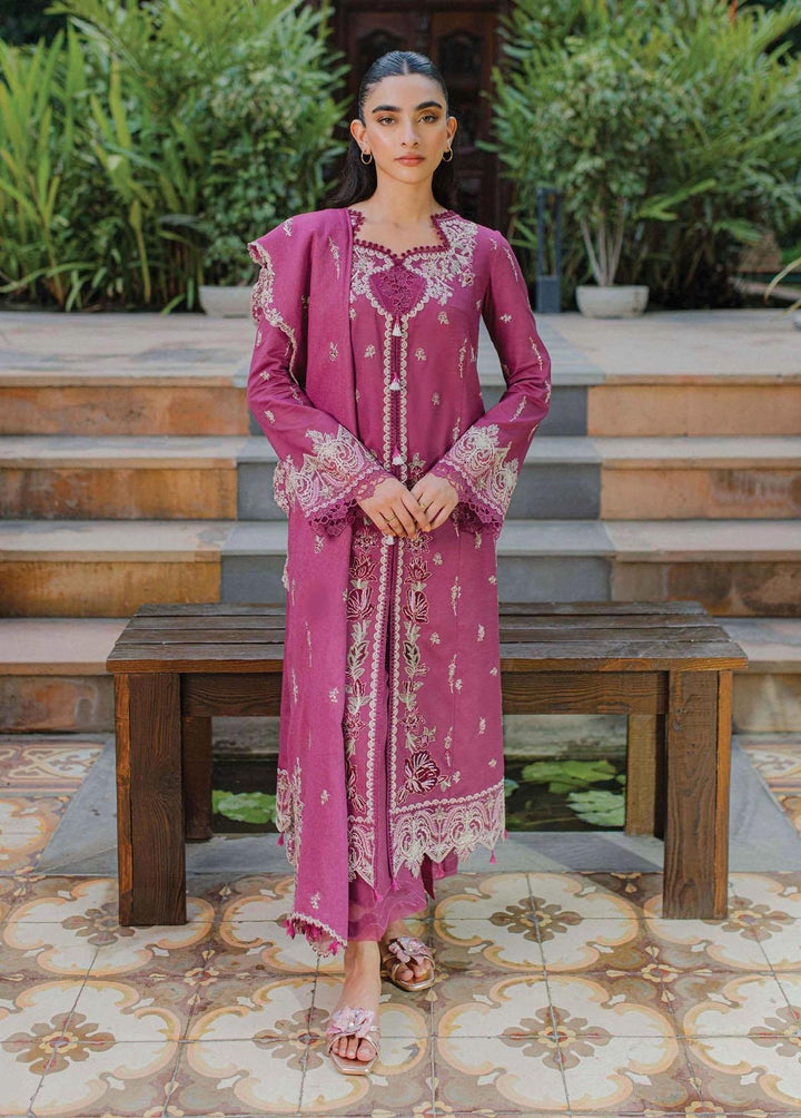 Qline By Qalamkar Embroidered Linen Suits Unstitched 3 Piece QLM23LN WL-03 Sera - Winter Collection