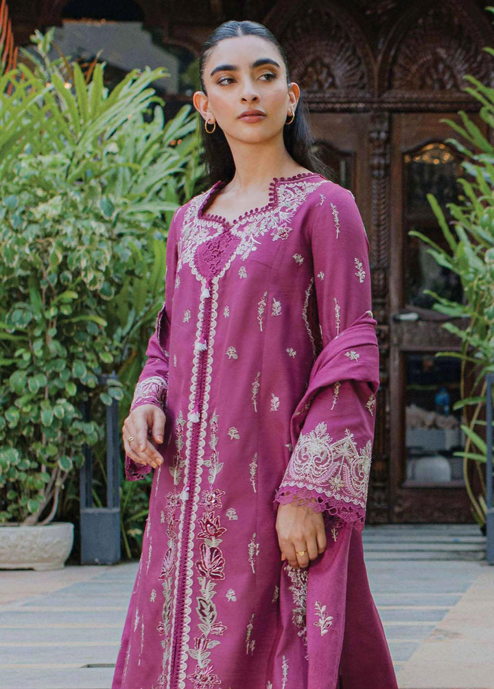 Qline By Qalamkar Embroidered Linen Suits Unstitched 3 Piece QLM23LN WL-03 Sera - Winter Collection