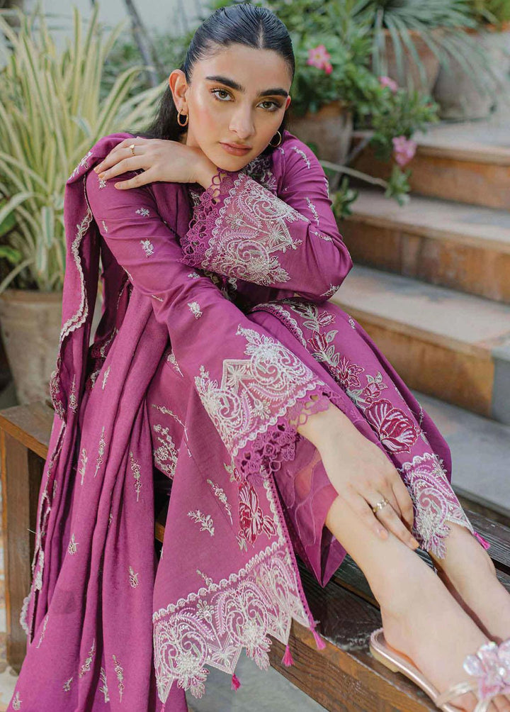 Qline By Qalamkar Embroidered Linen Suits Unstitched 3 Piece QLM23LN WL-03 Sera - Winter Collection