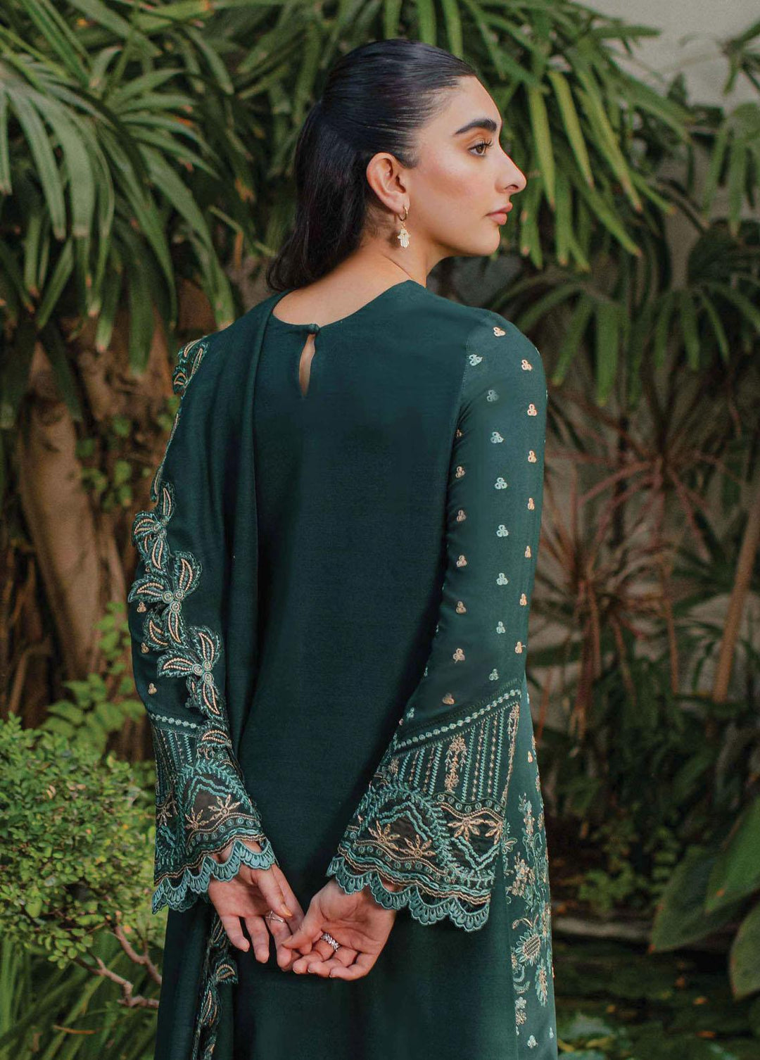 Qline By Qalamkar Embroidered Linen Suits Unstitched 3 Piece QLM23LN WL-05 Aurora - Winter Collection