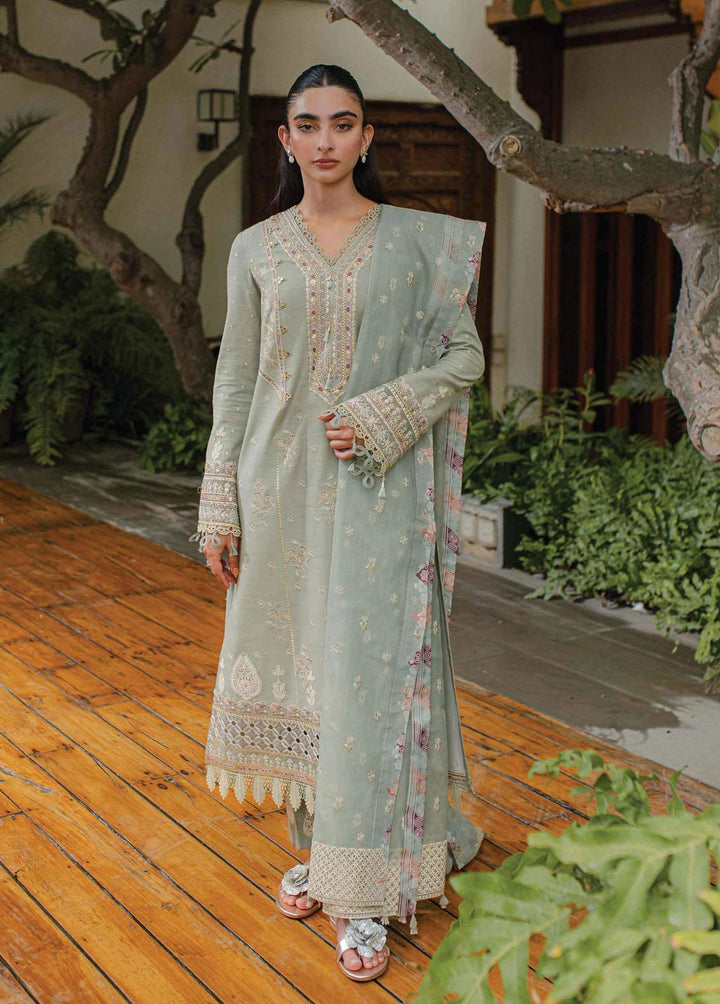 Qline By Qalamkar Embroidered Linen Suits Unstitched 3 Piece QLM23LN WL-07 Lavinia - Winter Collection