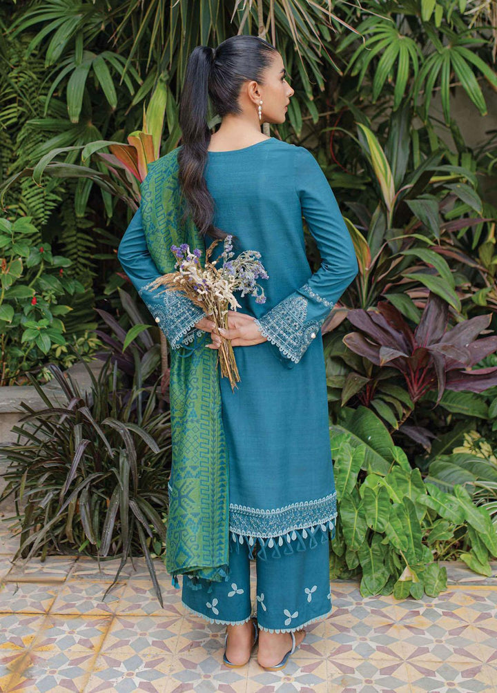 Qline By Qalamkar Embroidered Linen Suits Unstitched 3 Piece QLM23LN WL-08 Solene - Winter Collection