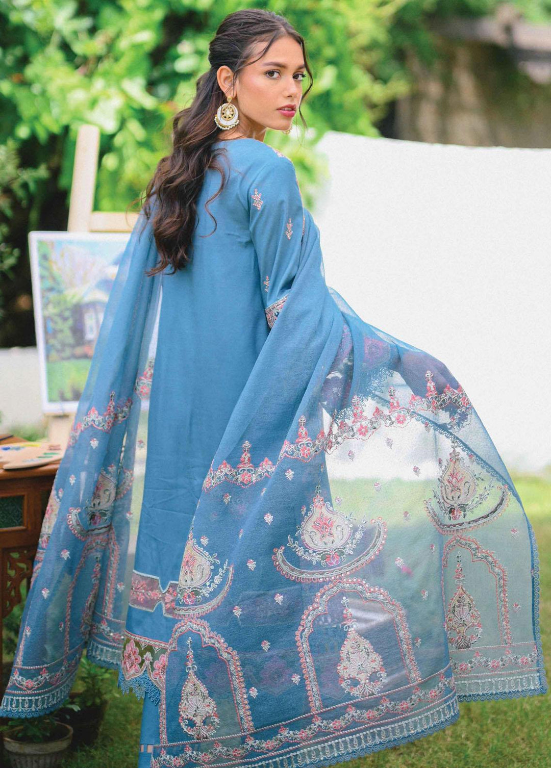 Qline by Qalamkar Embroidered Linen Suits Unstitched 3 Piece QLM22Q 10 Rooh - Winter Collection