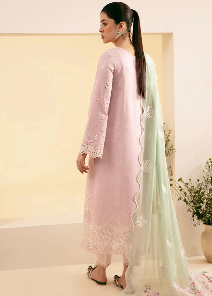 Qlinekari By Qalamkar Chikankari Lawn Suit Unstitched 3 Piece QLM24QK SQ-02 Asema - Summer Collection