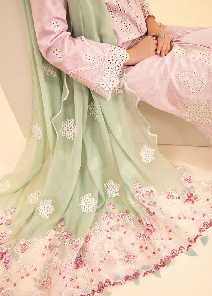 Qlinekari By Qalamkar Chikankari Lawn Suit Unstitched 3 Piece QLM24QK SQ-02 Asema - Summer Collection