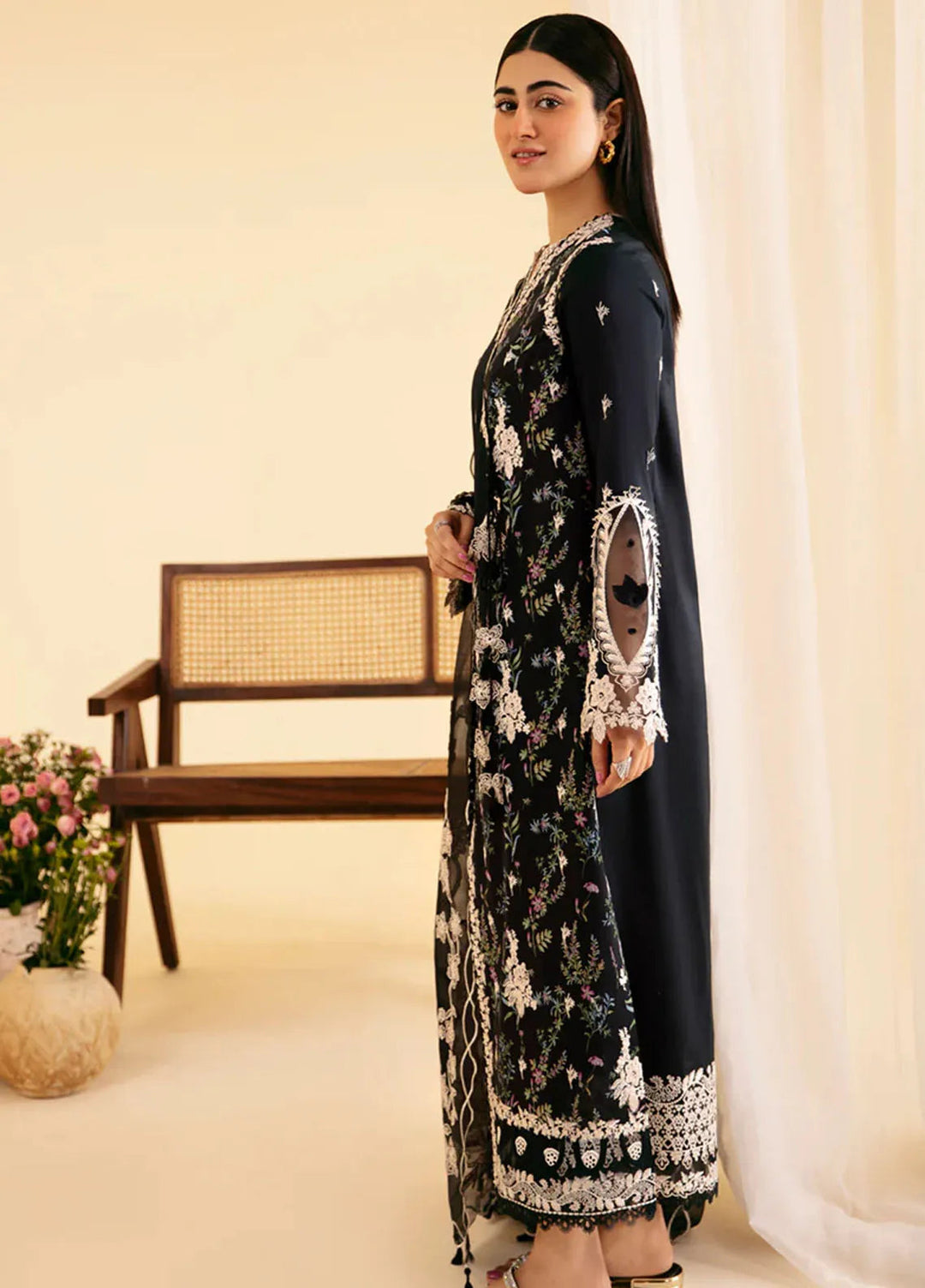 Qlinekari By Qalamkar Embroidered Lawn Suit Unstitched 3 Piece QLM24QK SQ-03 Marwa - Summer Collection