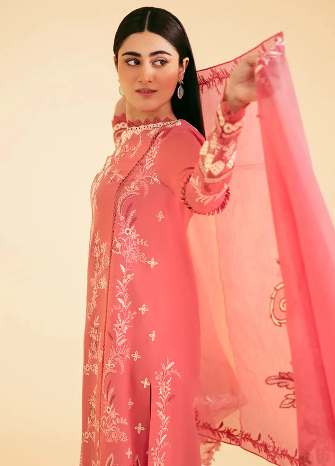 Qlinekari By Qalamkar Embroidered Lawn Suit Unstitched 3 Piece QLM24QK SQ-09 Sena - Summer Collection