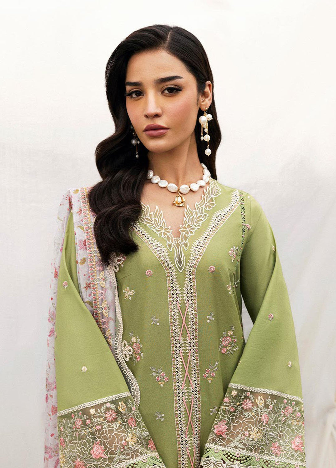 Qlinekari by Qalamkar Embroidered Lawn Suits Unstitched 3 Piece QLM25QK DC-01 Lovisa - Summer Collection