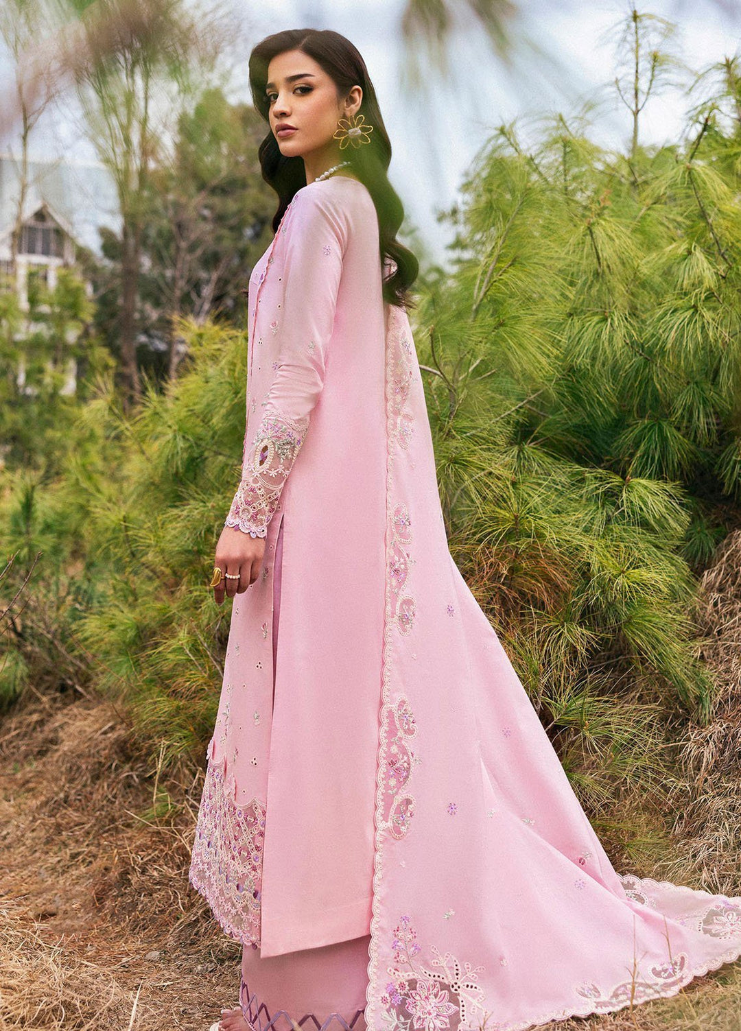 Qlinekari by Qalamkar Embroidered Lawn Suits Unstitched 3 Piece QLM25QK DC-02 Freja - Summer Collection