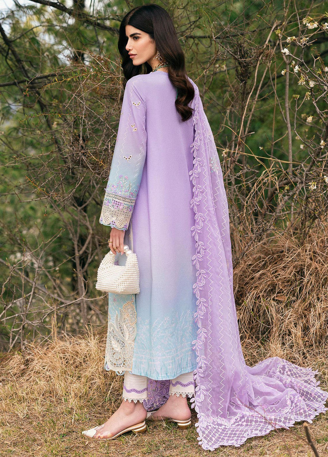 Qlinekari by Qalamkar Embroidered Lawn Suits Unstitched 3 Piece QLM25QK DC-05 Clio - Summer Collection