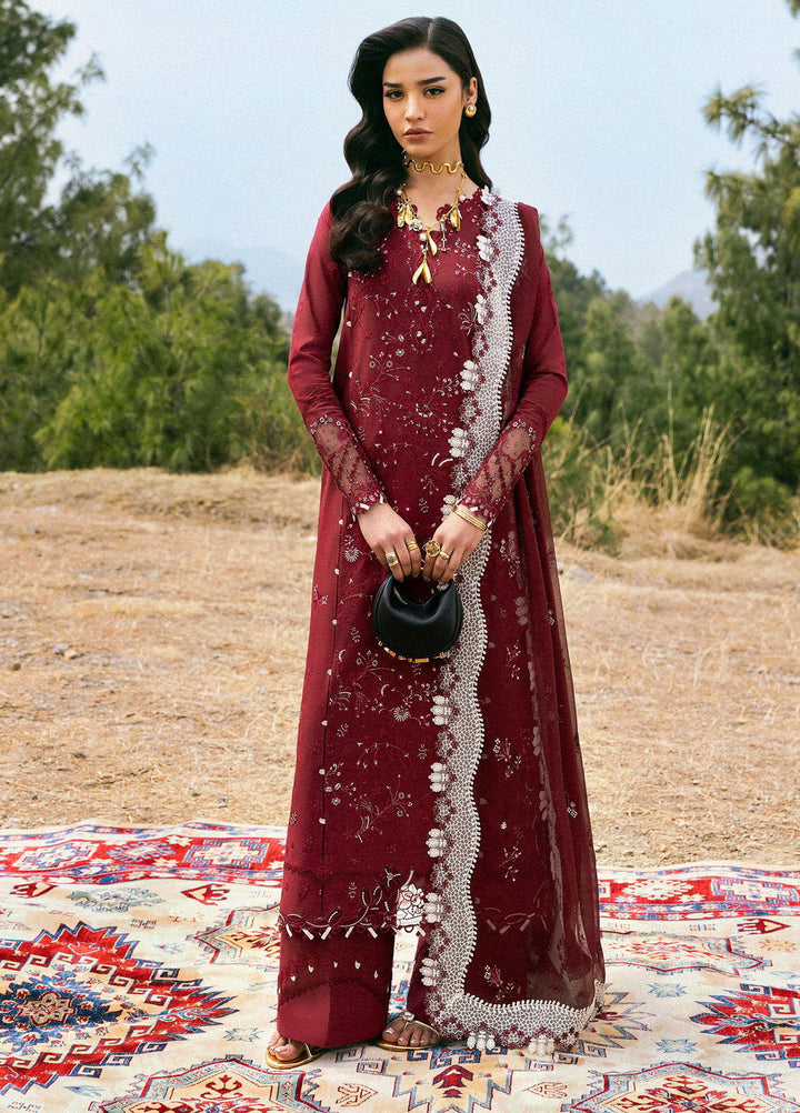 Qlinekari by Qalamkar Embroidered Lawn Suits Unstitched 3 Piece QLM25QK DC-06 Aila - Summer Collection