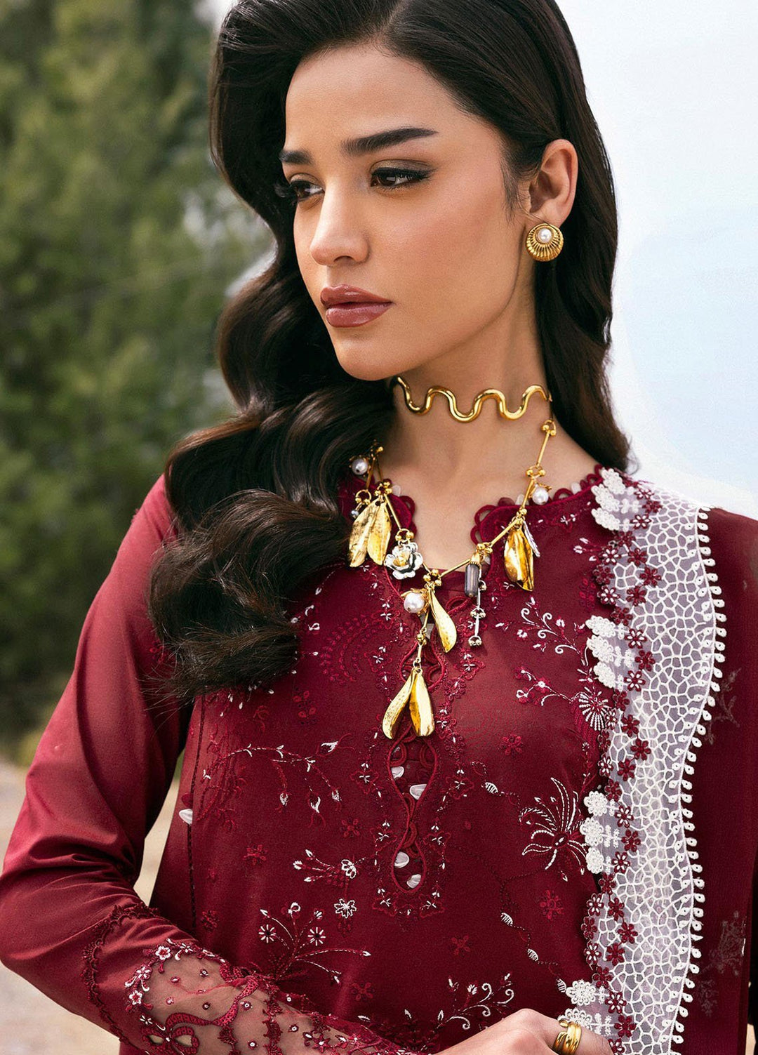 Qlinekari by Qalamkar Embroidered Lawn Suits Unstitched 3 Piece QLM25QK DC-06 Aila - Summer Collection