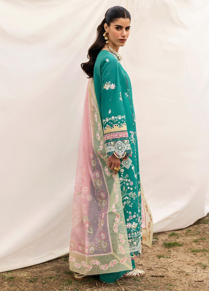 Qlinekari by Qalamkar Embroidered Lawn Suits Unstitched 3 Piece QLM25QK DC-08 Elida - Summer Collection