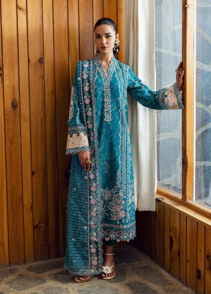Qlinekari by Qalamkar Embroidered Lawn Suits Unstitched 3 Piece QLM25QK DC-10 Fina - Summer Collection