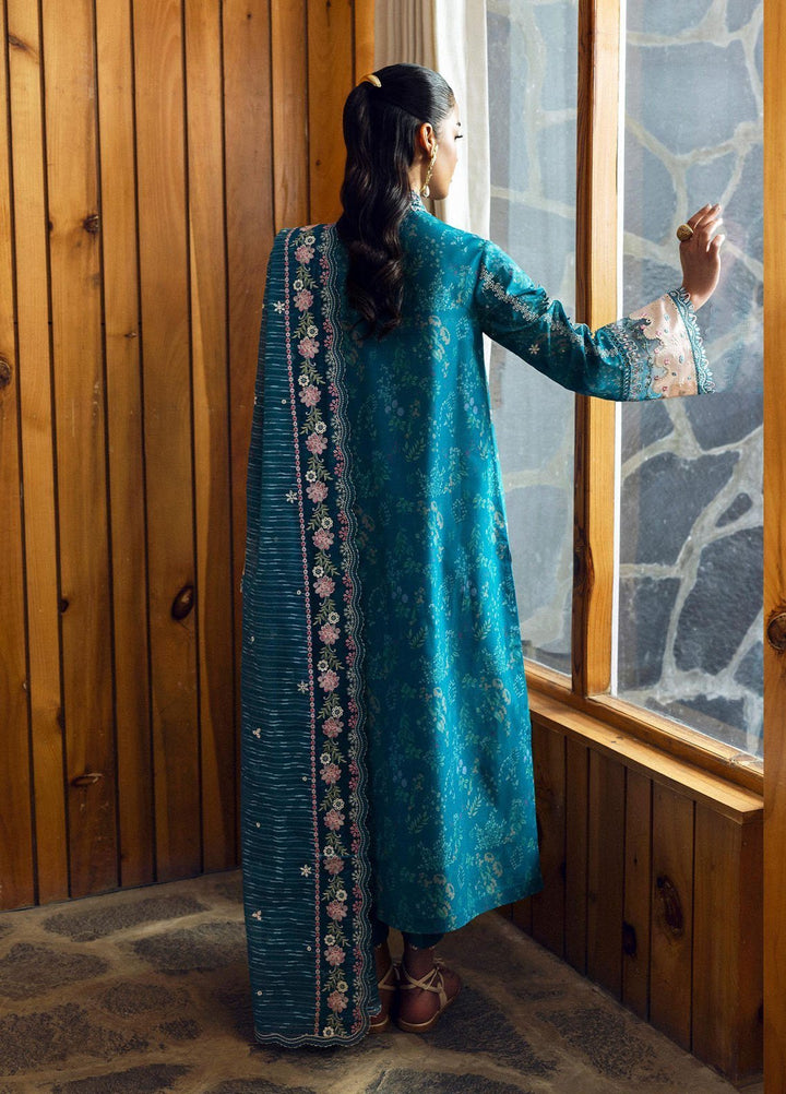 Qlinekari by Qalamkar Embroidered Lawn Suits Unstitched 3 Piece QLM25QK DC-10 Fina - Summer Collection