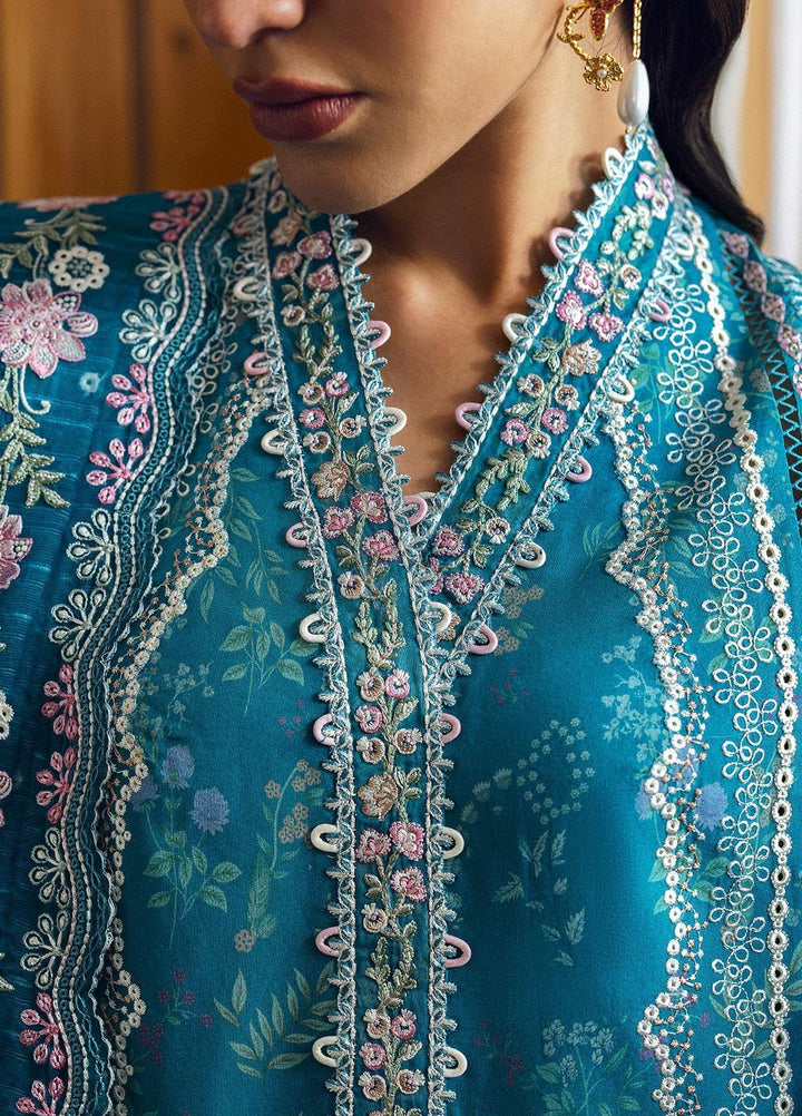 Qlinekari by Qalamkar Embroidered Lawn Suits Unstitched 3 Piece QLM25QK DC-10 Fina - Summer Collection