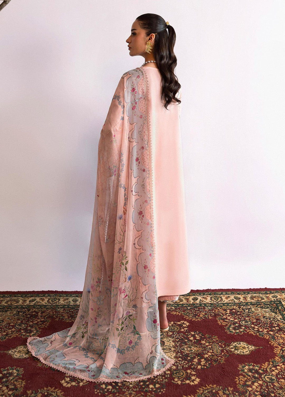 Qlinekari by Qalamkar Embroidered Lawn Suits Unstitched 3 Piece QLM25QK DC-11 Hedi - Summer Collection