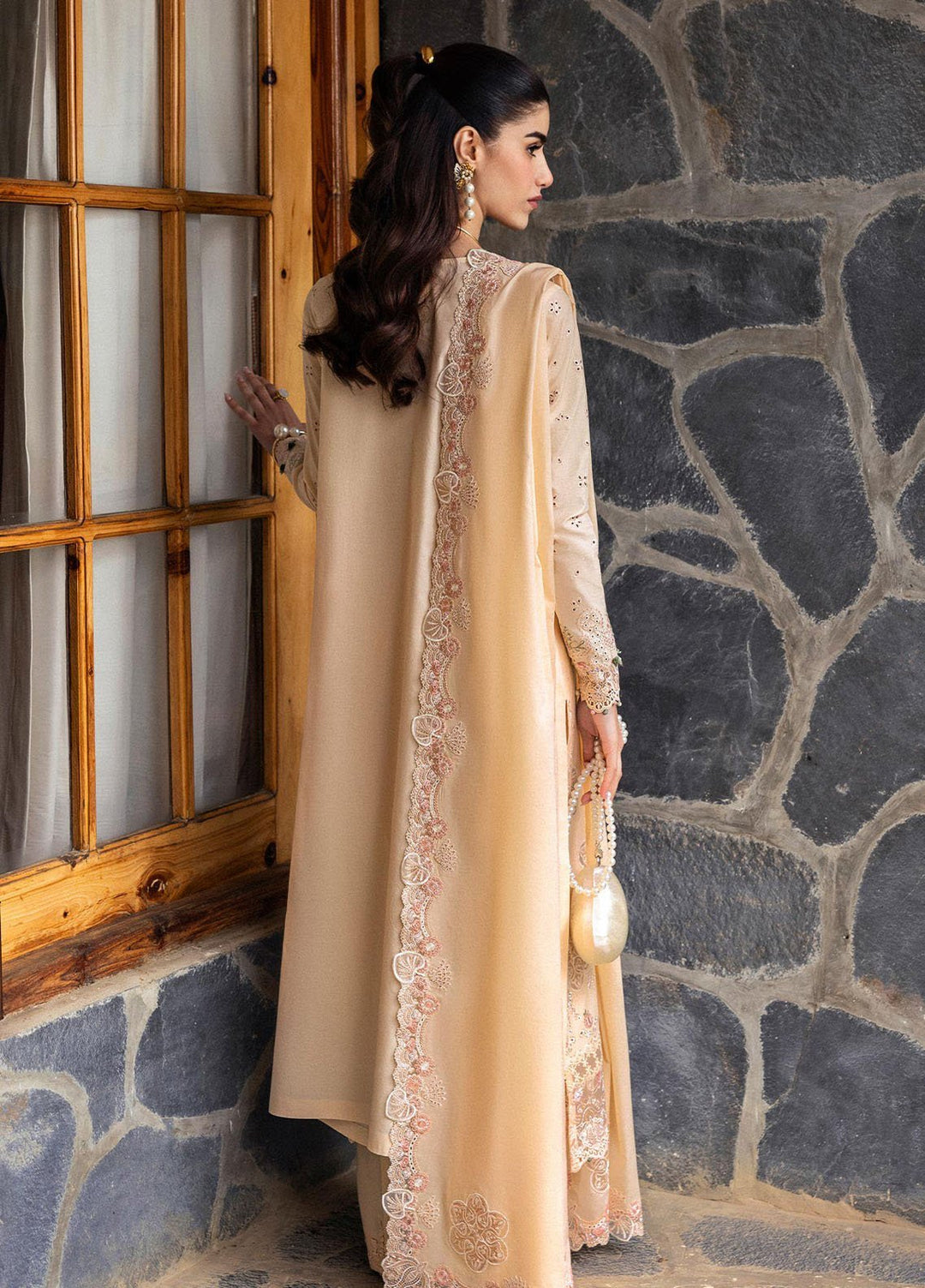 Qlinekari by Qalamkar Embroidered Lawn Suits Unstitched 3 Piece QLM25QK DC-12 Disa - Summer Collection