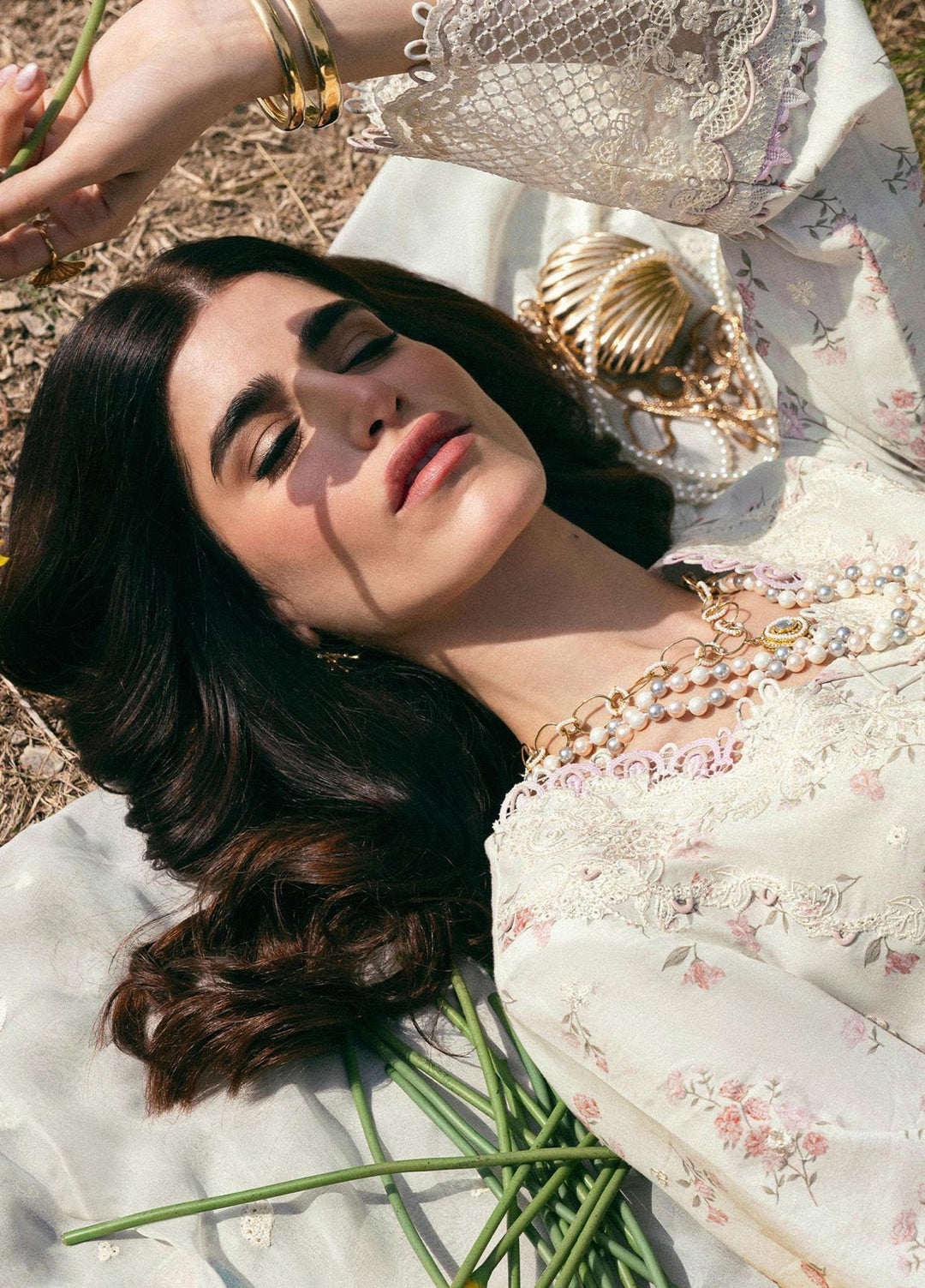 Qlinekari by Qalamkar Embroidered Lawn Suits Unstitched 3 Piece QLM25QK DC-13 Miri - Summer Collection