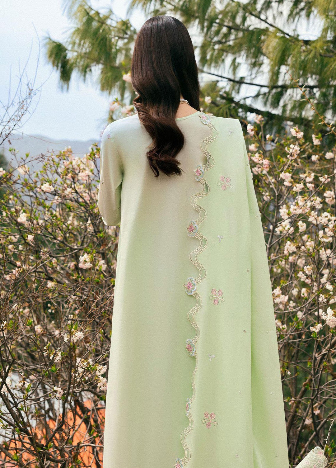 Qlinekari by Qalamkar Embroidered Lawn Suits Unstitched 3 Piece QLM25QK DC-14 Meline - Summer Collection