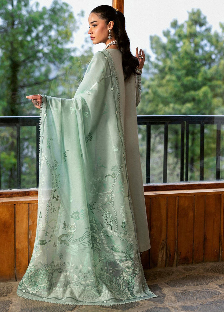 Qlinekari by Qalamkar Embroidered Lawn Suits Unstitched 3 Piece QLM25QK DC-15 Elira - Summer Collection