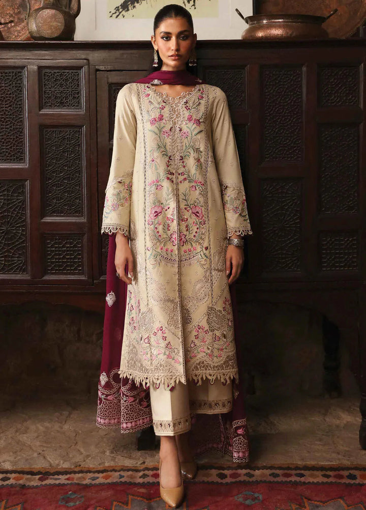 Qlinekari By Qalamkar Embroidered Linen Suit Unstitched 3 Piece QLM24QL LM-01 Faye - Fall Collection