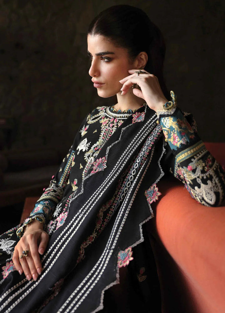 Qlinekari By Qalamkar Embroidered Linen Suit Unstitched 3 Piece QLM24QL LM-02 Ria - Fall Collection