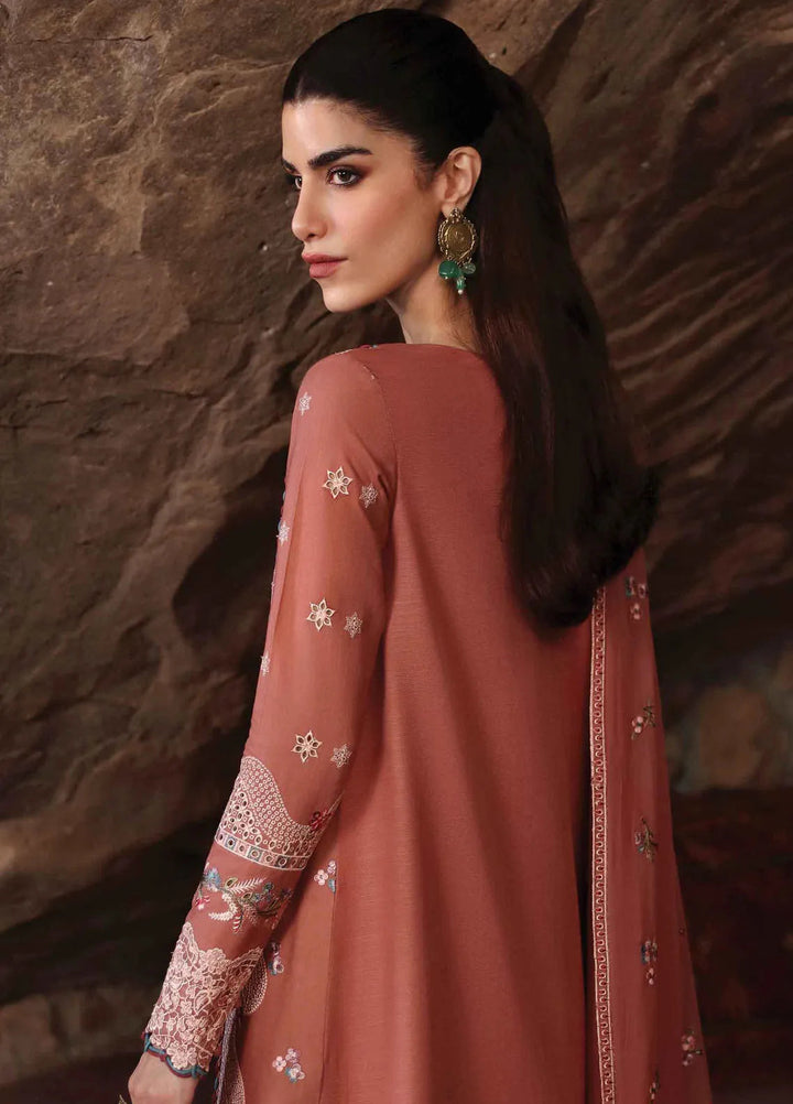 Qlinekari By Qalamkar Embroidered Linen Suit Unstitched 3 Piece QLM24QL LM-03 Luan - Fall Collection