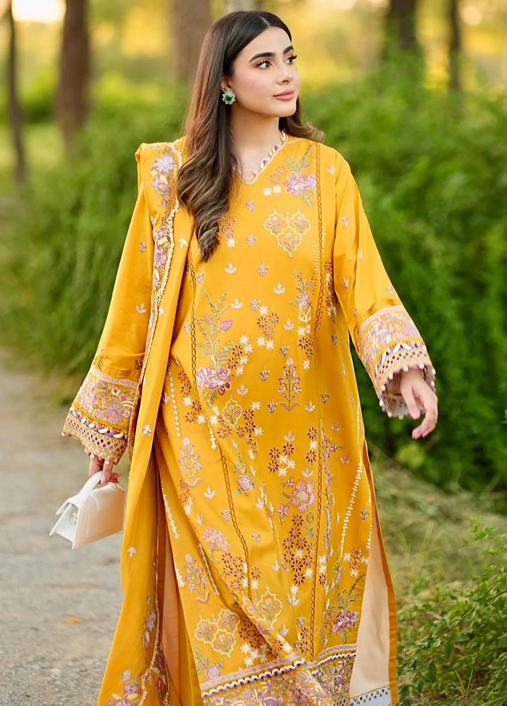 Qlinekari By Qalamkar Embroidered Linen Suit Unstitched 3 Piece QLM24QL LM-04 Sinsead - Fall Collection