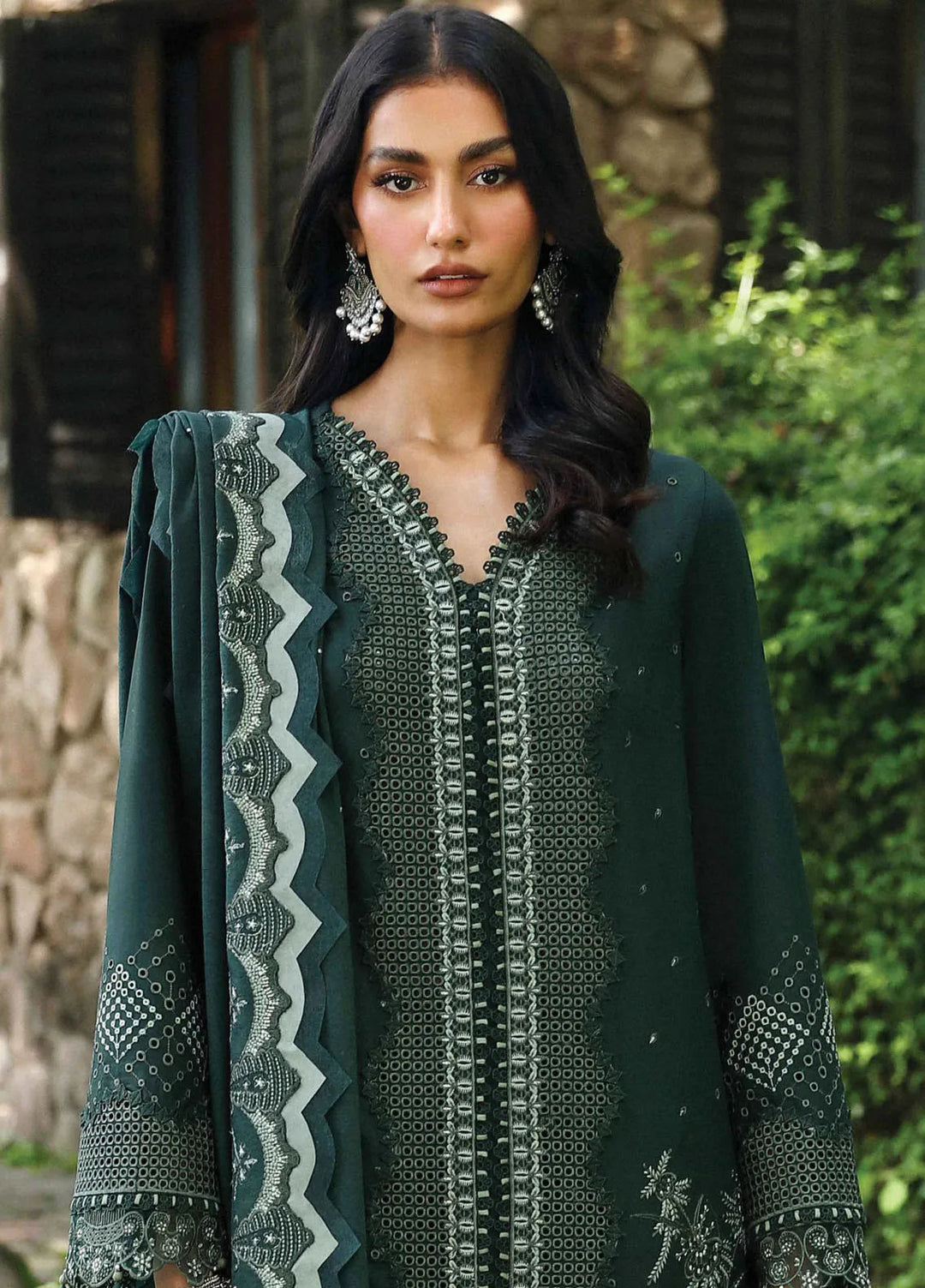 Qlinekari By Qalamkar Embroidered Linen Suit Unstitched 3 Piece QLM24QL LM-05 Ailis - Fall Collection
