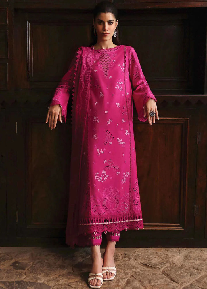 Qlinekari By Qalamkar Embroidered Linen Suit Unstitched 3 Piece QLM24QL LM-07 Neesa - Fall Collection