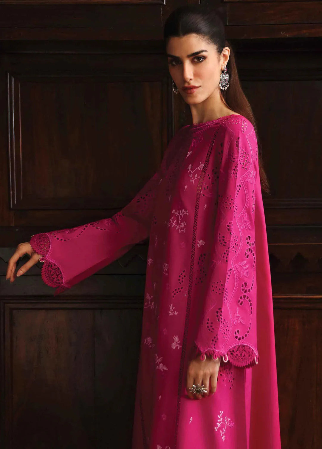 Qlinekari By Qalamkar Embroidered Linen Suit Unstitched 3 Piece QLM24QL LM-07 Neesa - Fall Collection