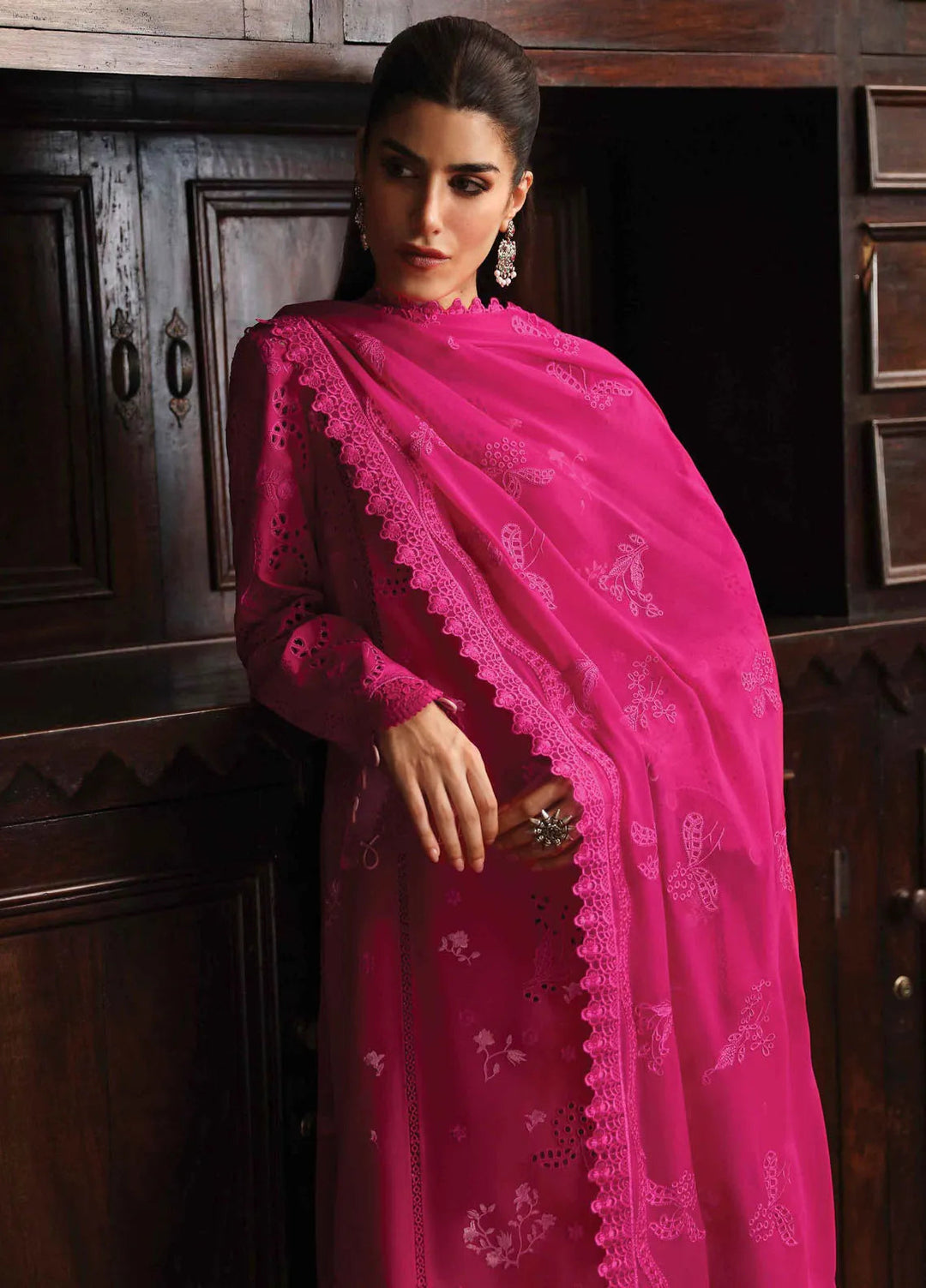 Qlinekari By Qalamkar Embroidered Linen Suit Unstitched 3 Piece QLM24QL LM-07 Neesa - Fall Collection
