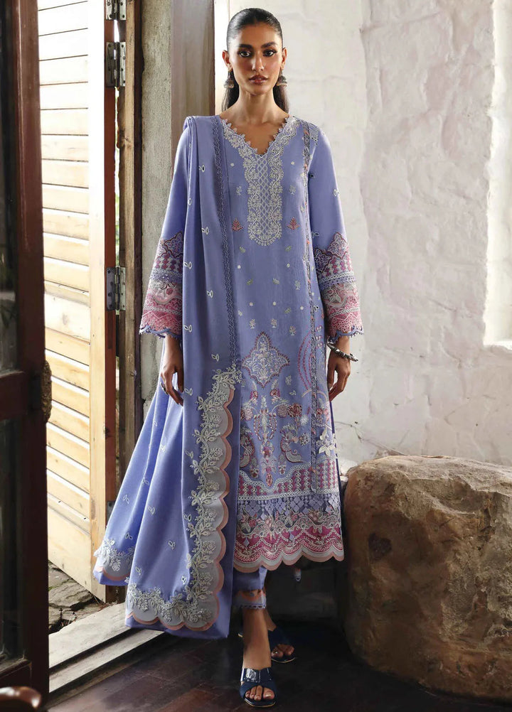 Qlinekari By Qalamkar Embroidered Linen Suit Unstitched 3 Piece QLM24QL LM-09 Lorna - Fall Collection