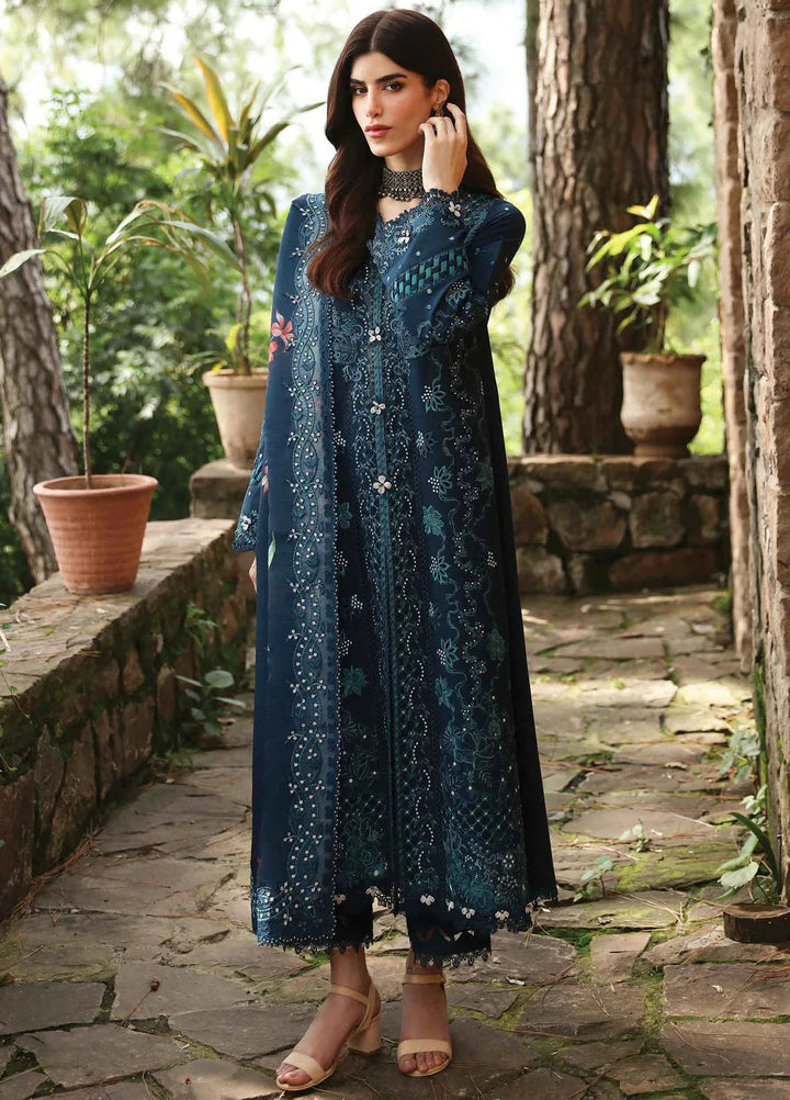 Qlinekari By Qalamkar Embroidered Linen Suit Unstitched 3 Piece QLM24QL LM-10 Tula - Fall Collection