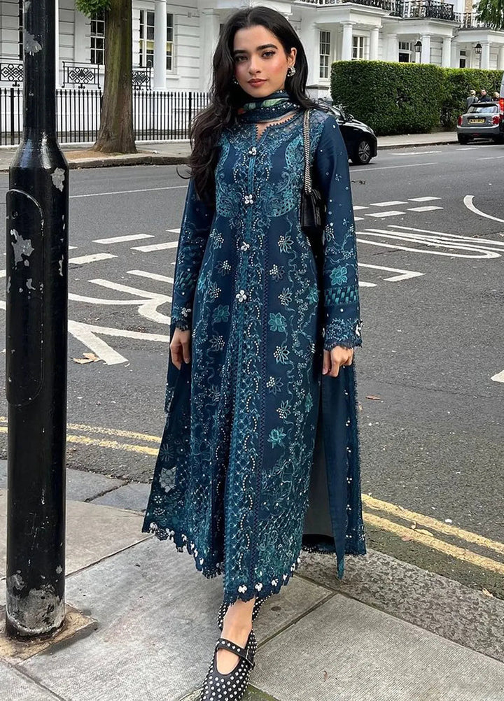 Qlinekari By Qalamkar Embroidered Linen Suit Unstitched 3 Piece QLM24QL LM-10 Tula - Fall Collection