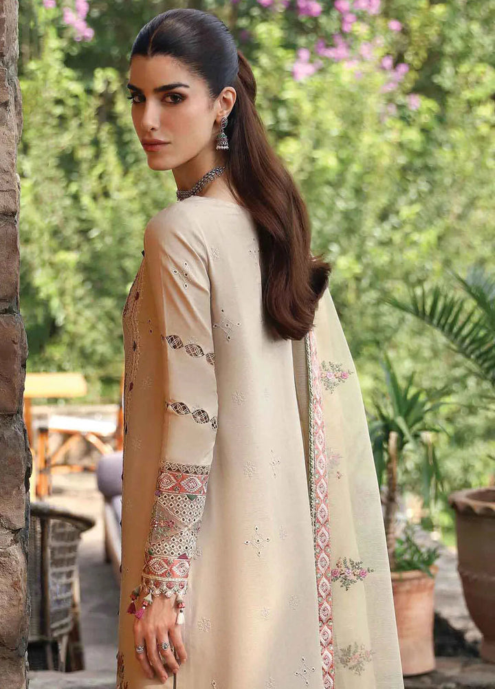 Qlinekari By Qalamkar Embroidered Linen Suit Unstitched 3 Piece QLM24QL LM-11 Zia - Fall Collection