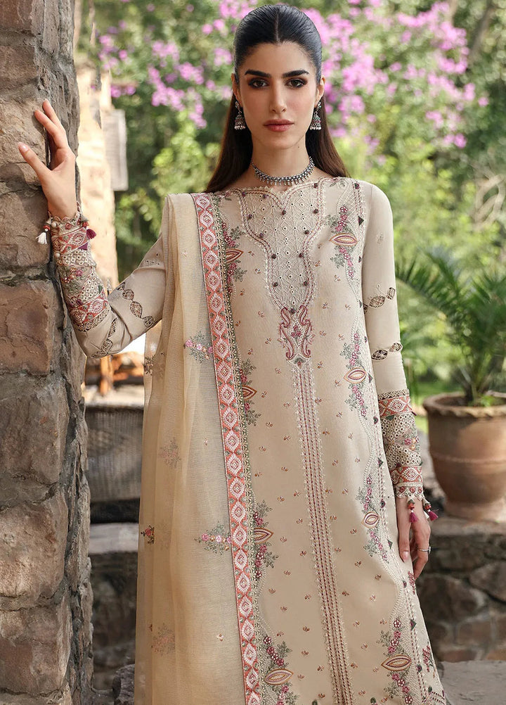 Qlinekari By Qalamkar Embroidered Linen Suit Unstitched 3 Piece QLM24QL LM-11 Zia - Fall Collection
