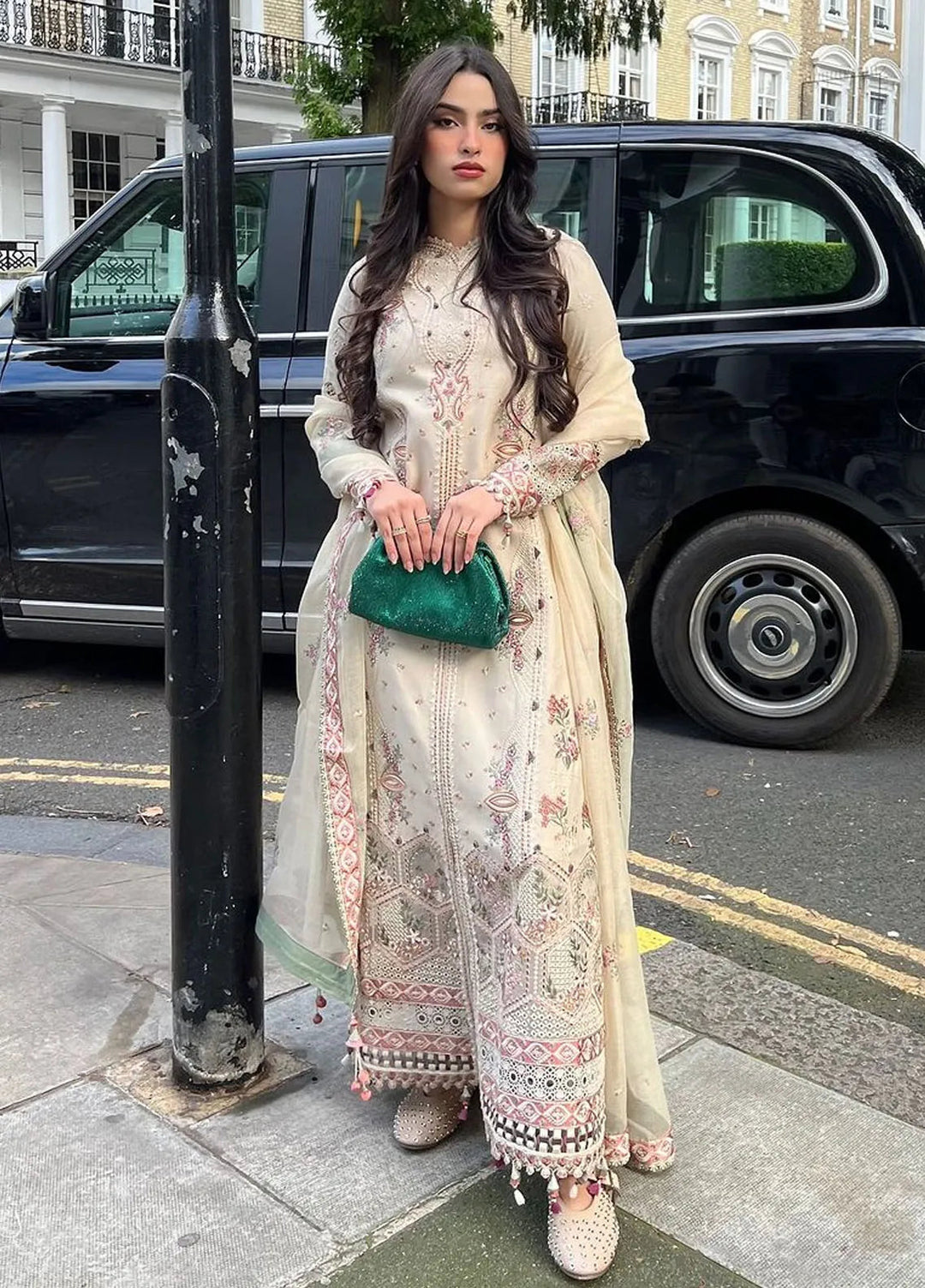 Qlinekari By Qalamkar Embroidered Linen Suit Unstitched 3 Piece QLM24QL LM-11 Zia - Fall Collection
