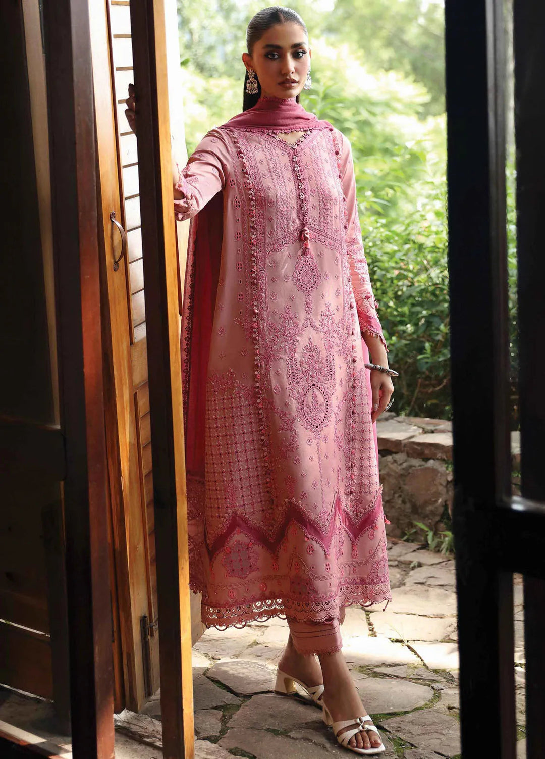 Qlinekari By Qalamkar Embroidered Linen Suit Unstitched 3 Piece QLM24QL LM-12 Keira - Fall Collection