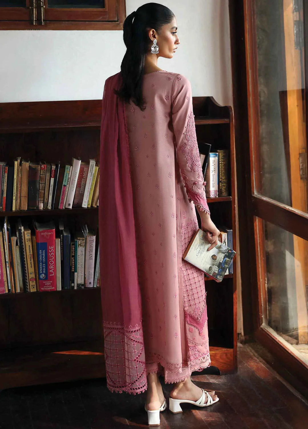 Qlinekari By Qalamkar Embroidered Linen Suit Unstitched 3 Piece QLM24QL LM-12 Keira - Fall Collection